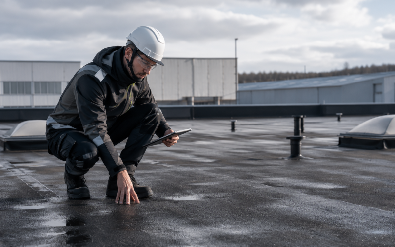 Réalisation d'un bilan de toiture complet sur bâtiement commercial et industriel à pau lacq mourenx