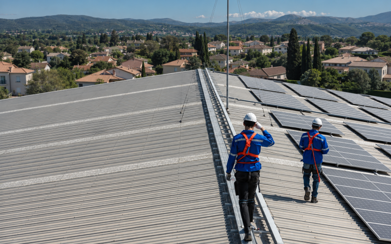 Contrat d'entretien toiture industrielle commerciale professionnelle à pau